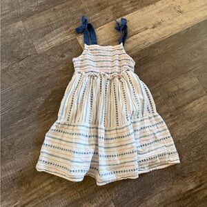 Cat & Jack Red White and Blue Striped Kids Dress